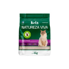 Areia Kets Natureza Viva Grossa para Gatos