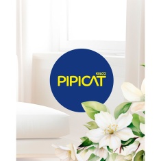Areia Higiênica Pipicat Chá Branco para Gatos 4 kg