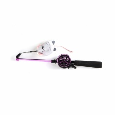 Brinquedo Fuzz Vara de Pesca para Gatos