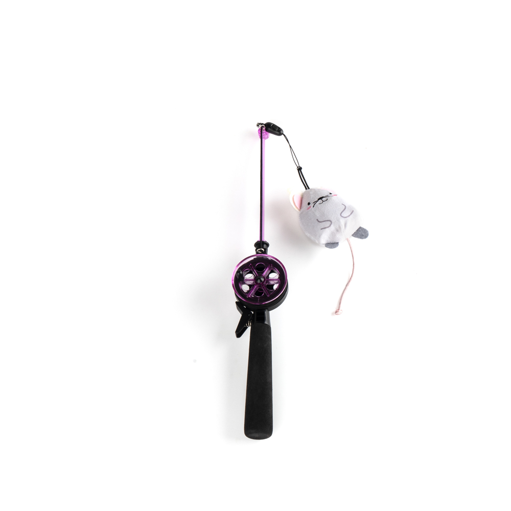 Brinquedo Fuzz Vara de Pesca para Gatos