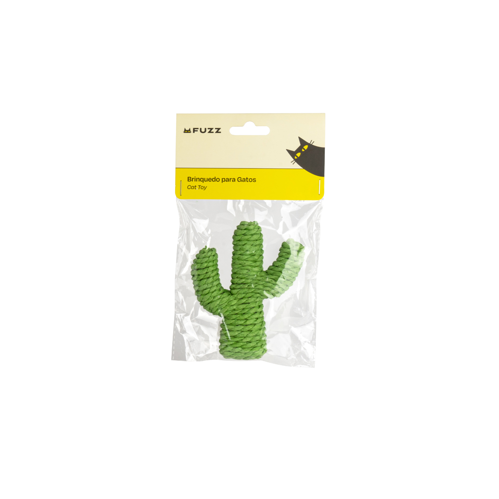 Brinquedo Fuzz Cacto de Sisal para Gatos