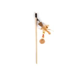 Brinquedo Fuzz Varinha de Bola de Praia Rústica para Gatos