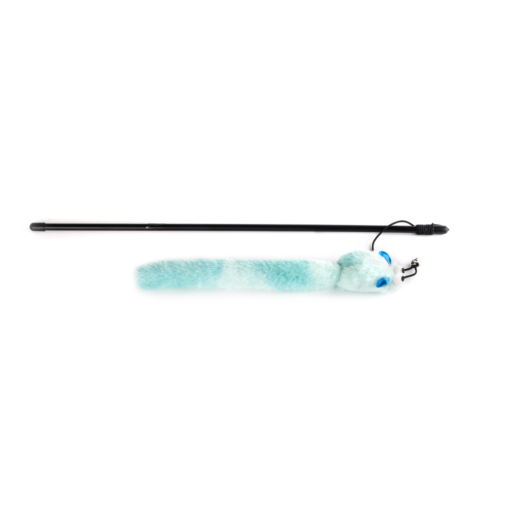 Brinquedo Fuzz Varinha de Minhoca Fofa para Gatos