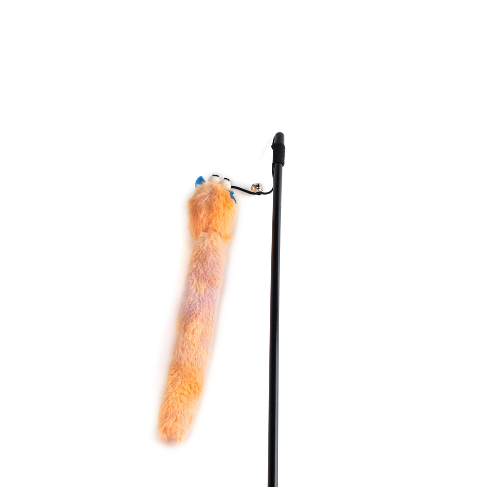 Brinquedo Fuzz Varinha de Minhoca Fofa para Gatos