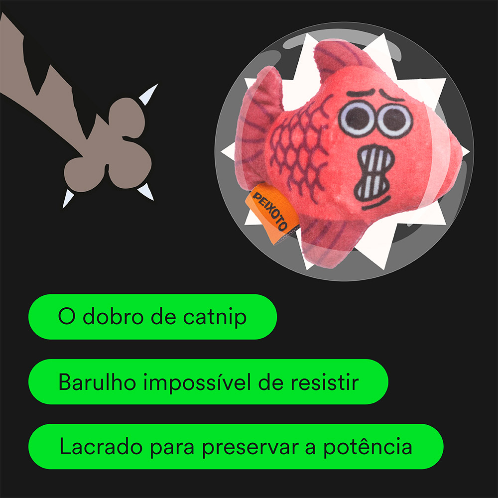 Brinquedo Cansei de Ser Gato Presas Peixoto para Gatos