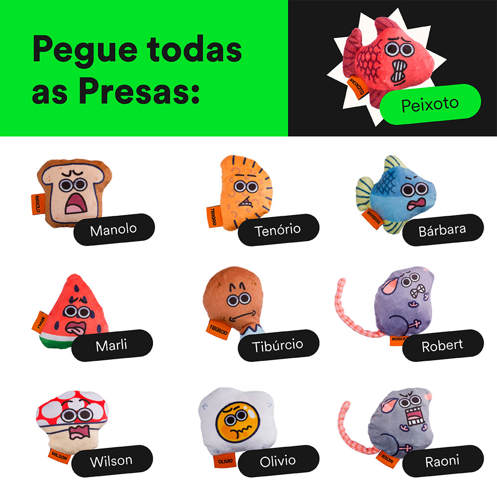 Brinquedo Cansei de Ser Gato Presas Peixoto para Gatos