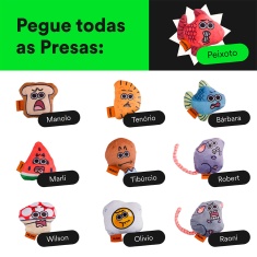 Brinquedo Cansei de Ser Gato Presas Peixoto para Gatos