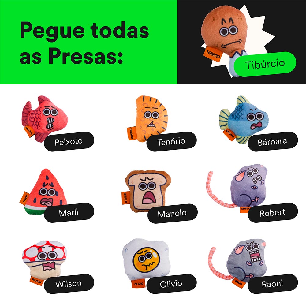 Brinquedo Cansei de Ser Gato Presas Tibúrcio
