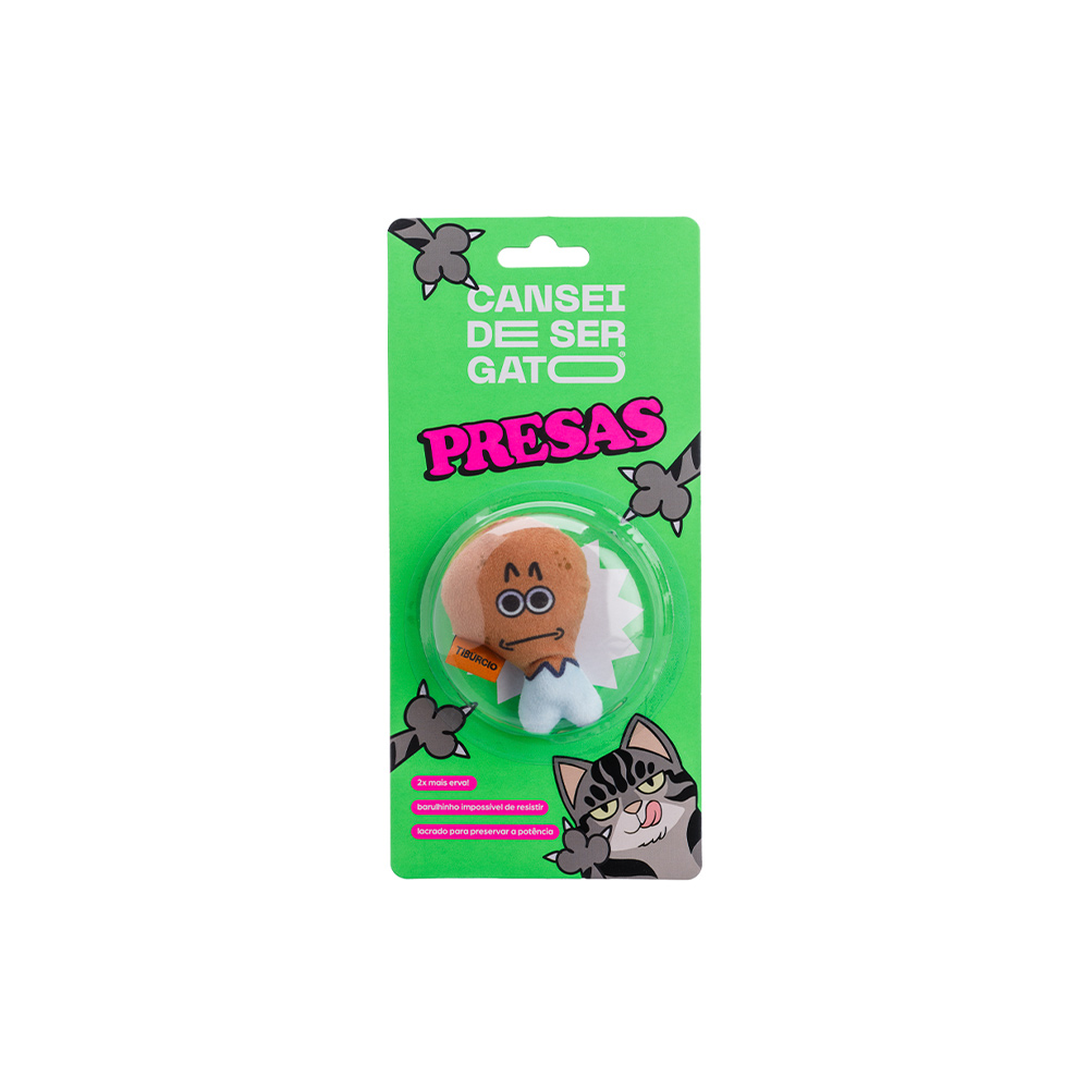 Brinquedo Cansei de Ser Gato Presas Tibúrcio