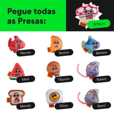 Brinquedo Cansei de Ser Gato Presas Wilson