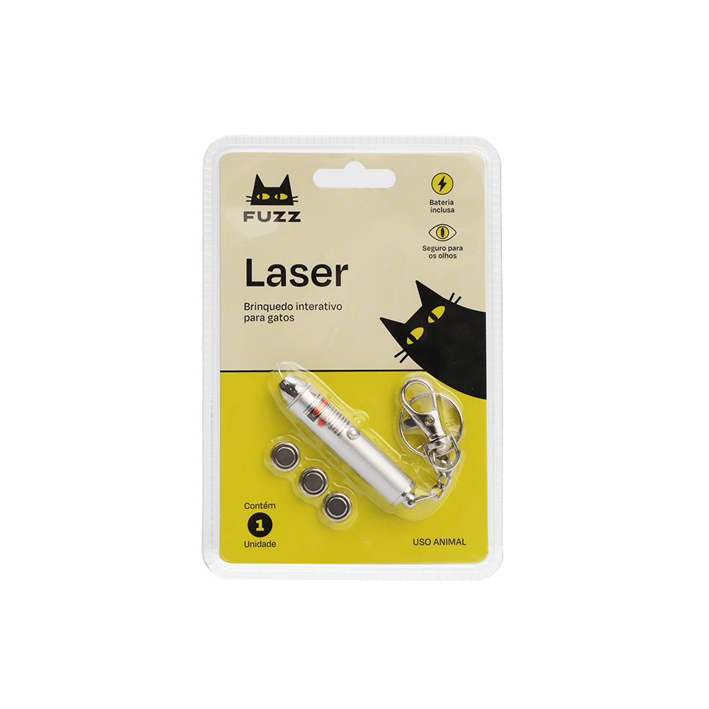 Brinquedo Fuzz Laser Cinza para Gatos