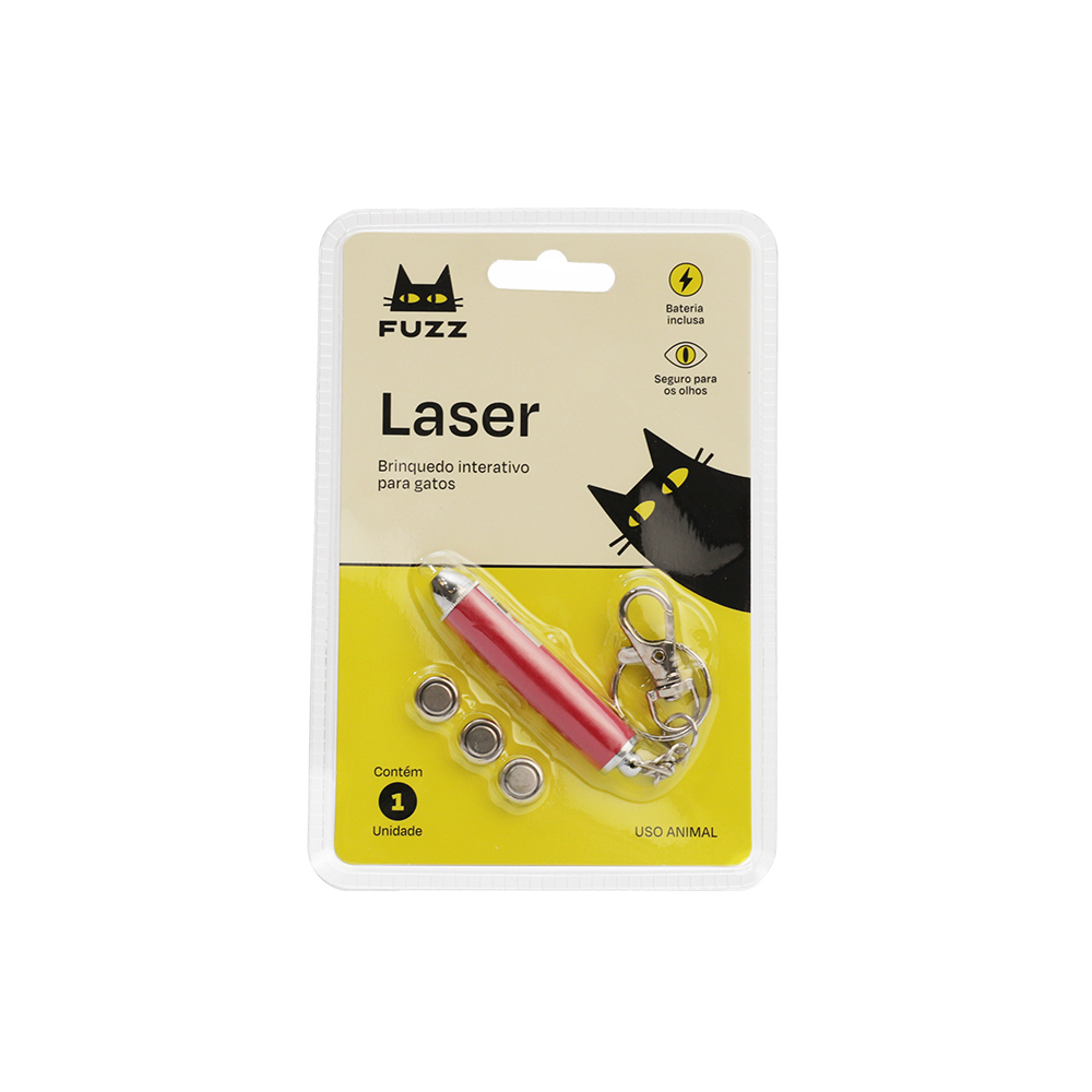 Brinquedo Fuzz Laser Vermelho para Gatos