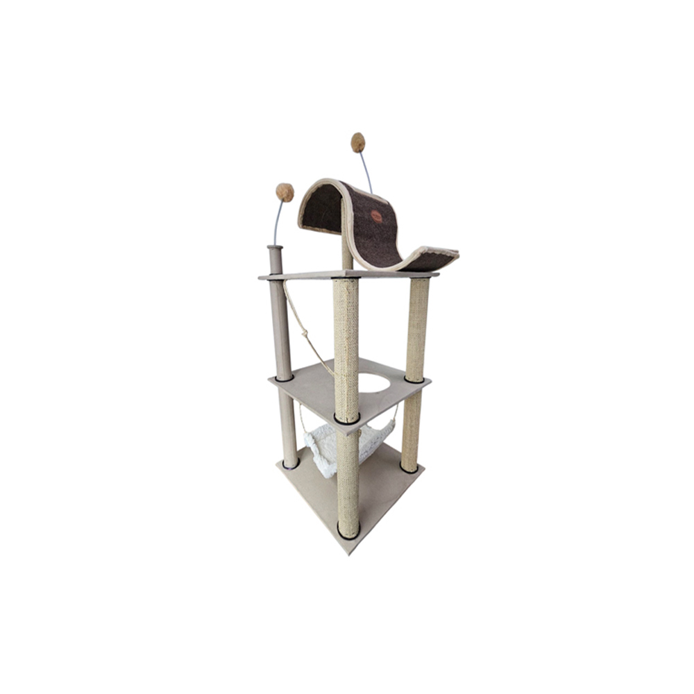 Arranhador São Benedito Torre Wave Bege para Gatos