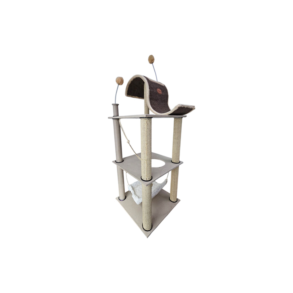 Arranhador São Benedito Torre Wave Bege para Gatos