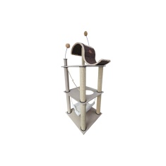Arranhador São Benedito Torre Wave Bege para Gatos