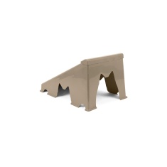 Arranhador de Rampa Plástica Furacão Pet para Gatos Marrom Claro