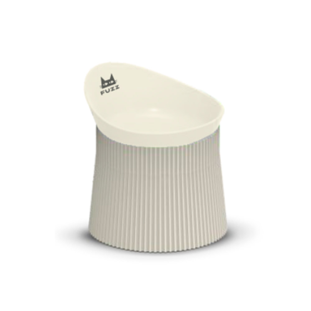 Comedouro Ergonômico Fuzz Bege para Gatos 390 ml Comedouro Ergonômico Fuzz Bege para Gatos 390 ml