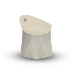 Comedouro Ergonômico Fuzz Bege para Gatos 390 ml