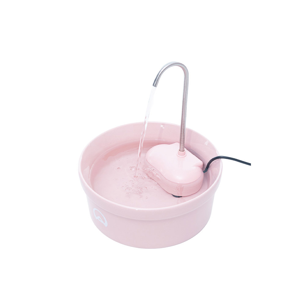Fonte Amicus Aqua Porcelana Rosa para Gatos