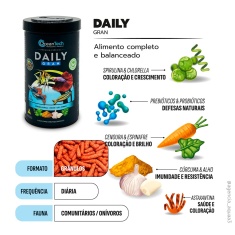 Alimento Ocean Tech Daily Grânulo para Peixes