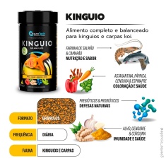 Alimento Ocean Tech Kinguio Grânulo para Peixes
