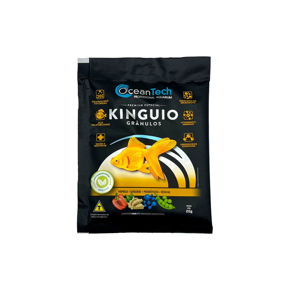 Alimento Ocean Tech Kinguio Grânulo para Peixes