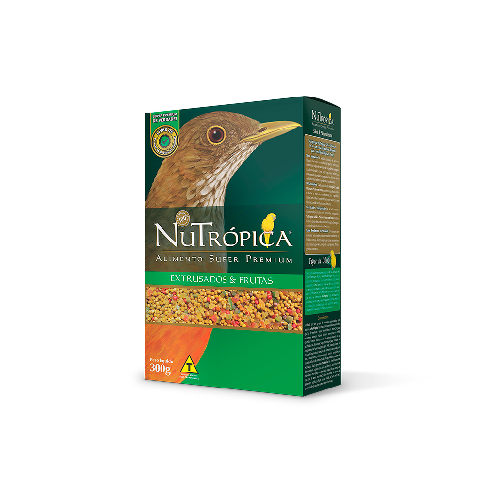 Ração Nutrópica para Sabiá e Pássaro Preto