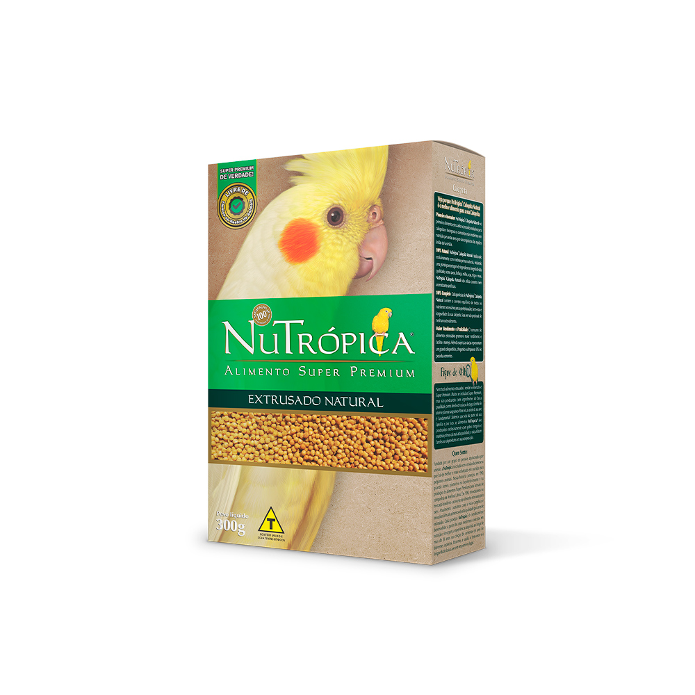Alimento Nutrópica Extrusado Natural para Calopsita
