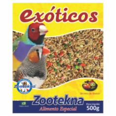 Ração Zootekna para Pássaros Exóticos Mistura de Sementes - 500g