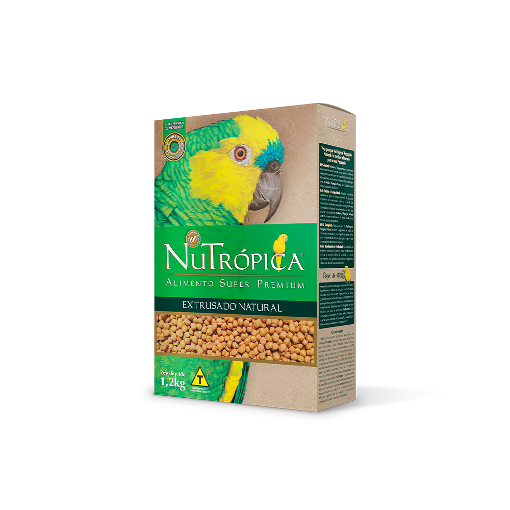 Alimento Nutrópica Extrusado Natural para Papagaio