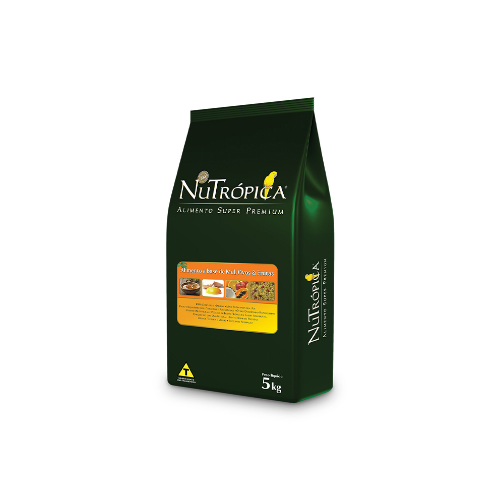 Ração Nutrópica Farinhada Mel, Ovos e Frutas - 5kg