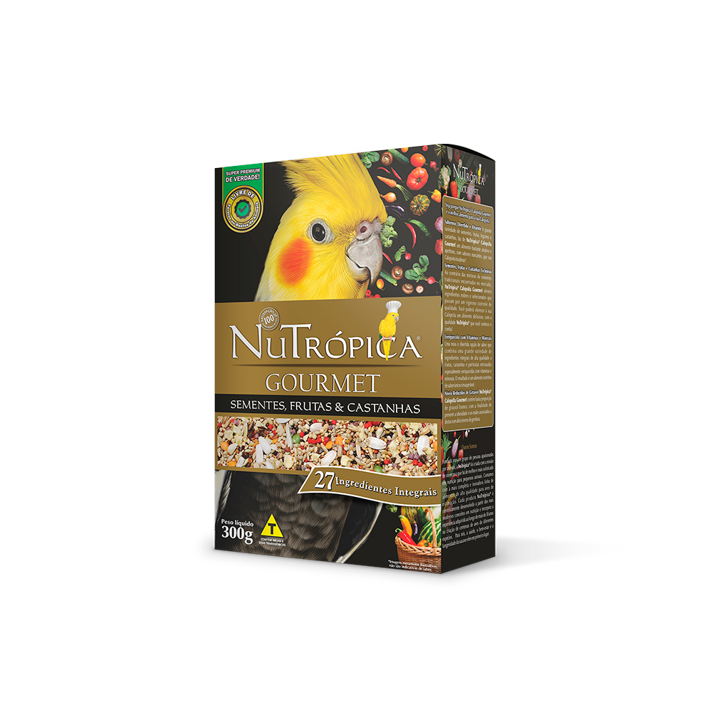 Ração Nutrópica Gourmet para Calopsitas
