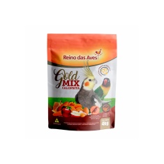 Ração Reino das Aves Gold Mix Calopsita para Pássaros