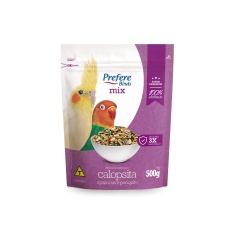 Alimento Prefere Mix para Calopsita, Agapornis e Periquito 500g