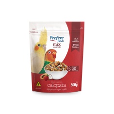Alimento Prefere Mix com Frutas para Calopsita, Agapornis e Periquito 500g