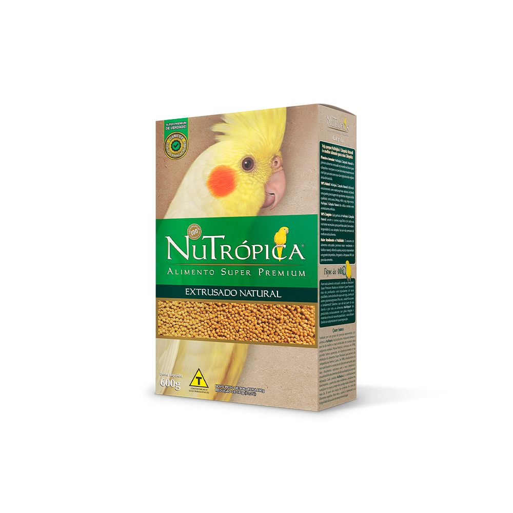 Alimento Nutrópica Extrusado Natural para Calopsita