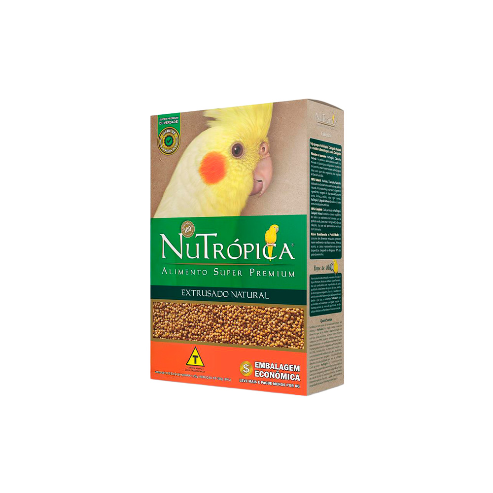 Alimento Nutrópica Extrusado Natural para Calopsita