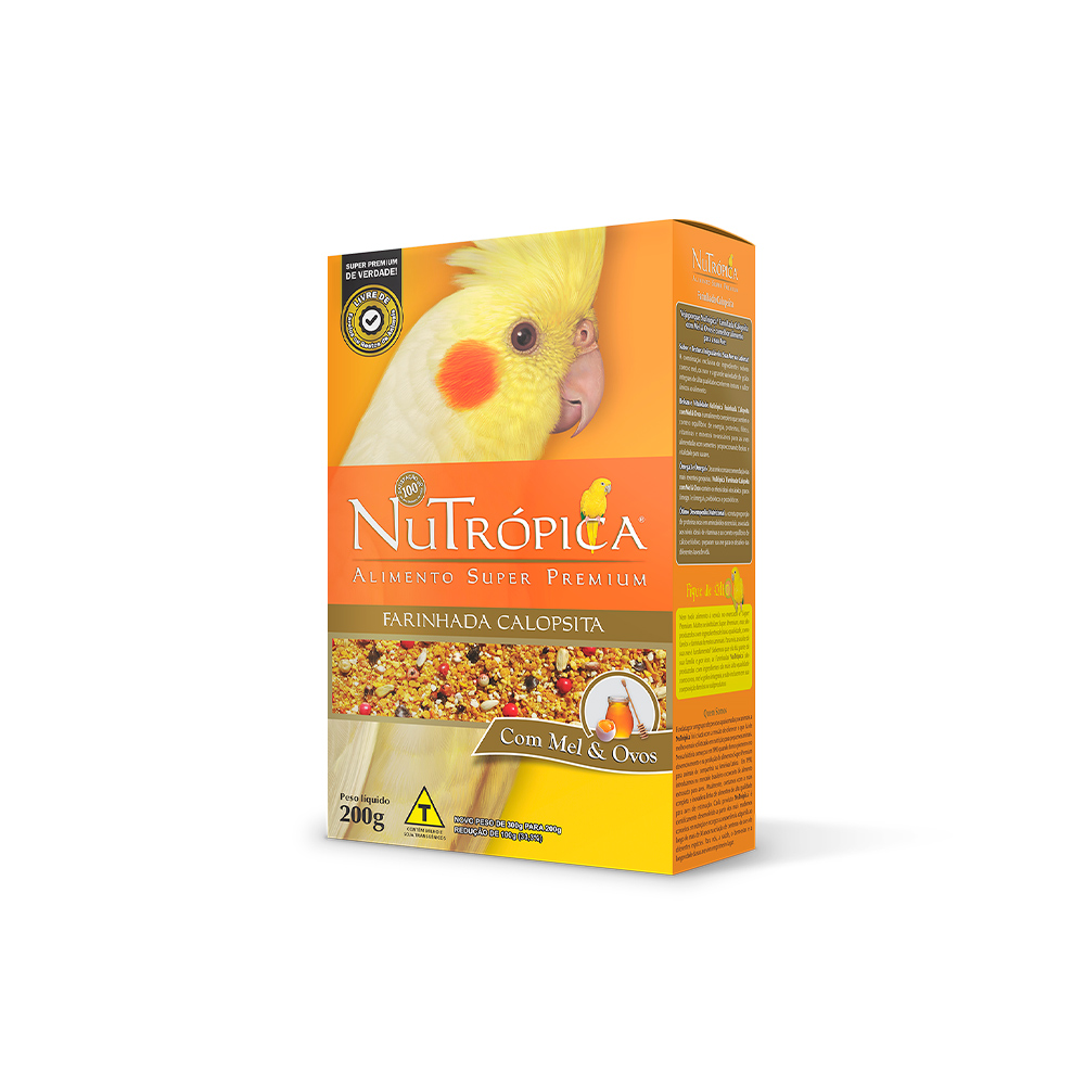 Ração Nutrópica Farinhada com Mel e Ovos para Calopsita