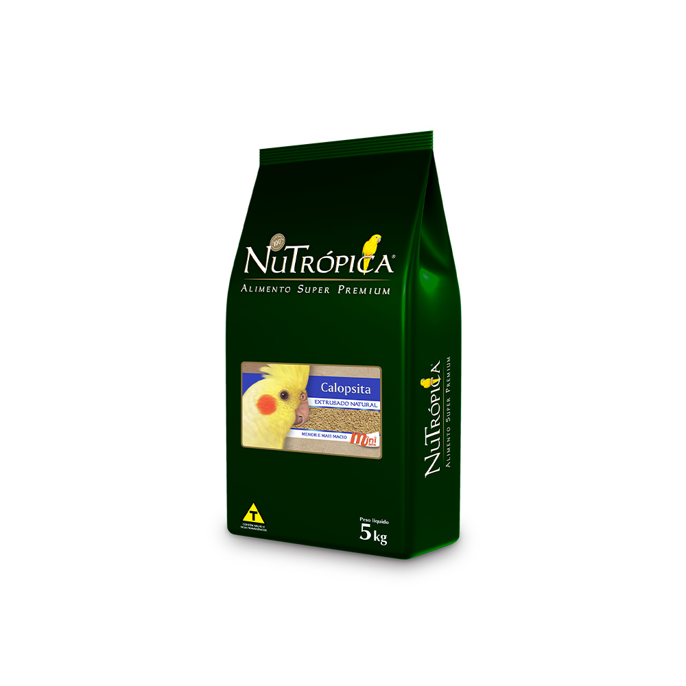 Ração NuTrópica Extrusado Natural Mini Bits para Calopsita