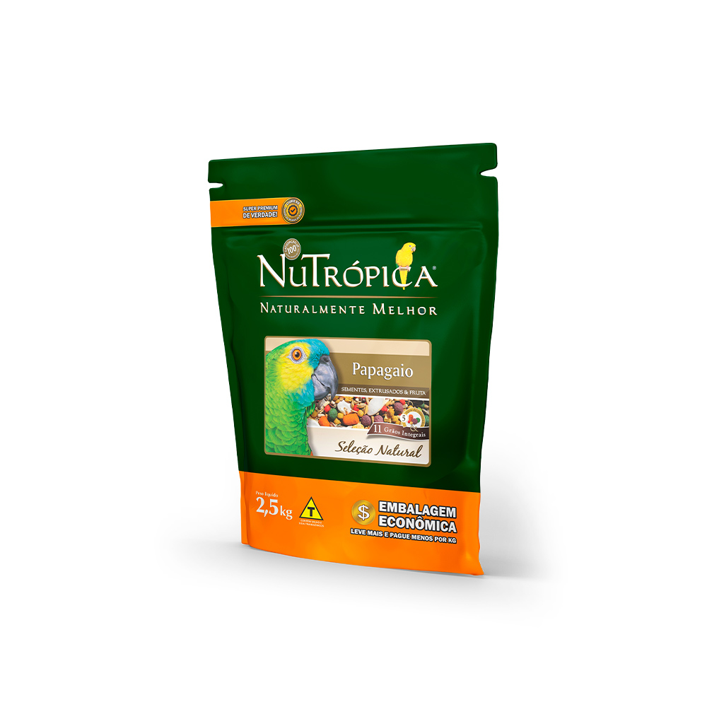 Ração Nutrópica Seleção Natural para Papagaios