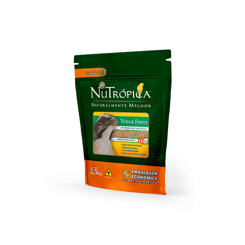 Ração Nutrópica Extrusado Natural Mini Bits para Trinca Ferro Ração Nutrópica Extrusado Natural Mini Bits para Trinca Ferro