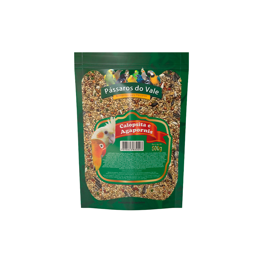 Alimento Pássaro do Vale Calopsita e Agapornis