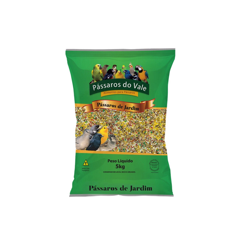 Alimento Pássaro do Vale Pássaros de Jardim 5kg