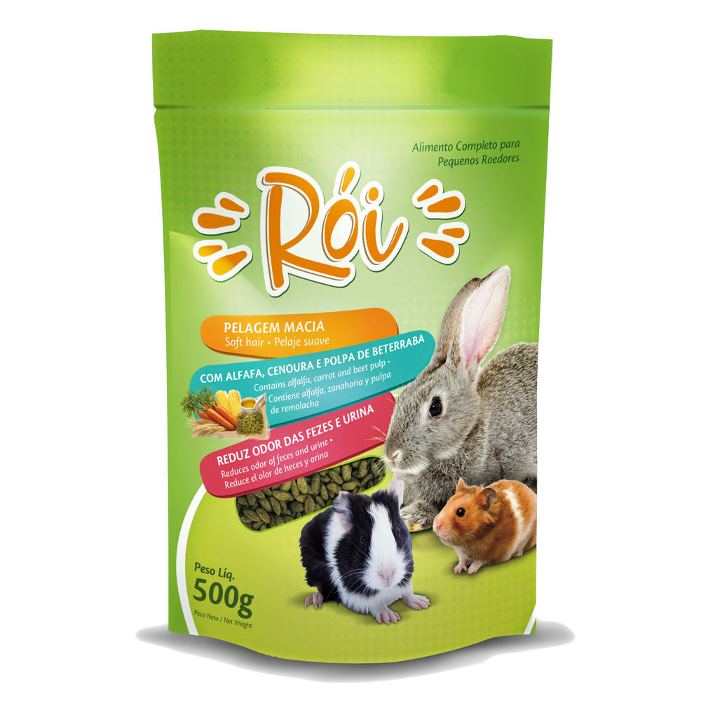 Ração Rói para Roedores - 500g Ração Rói para Roedores - 500g