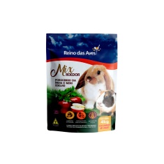 Ração Reino das Aves Mix Roedor para Porquinho da Índia e Mini Coelho