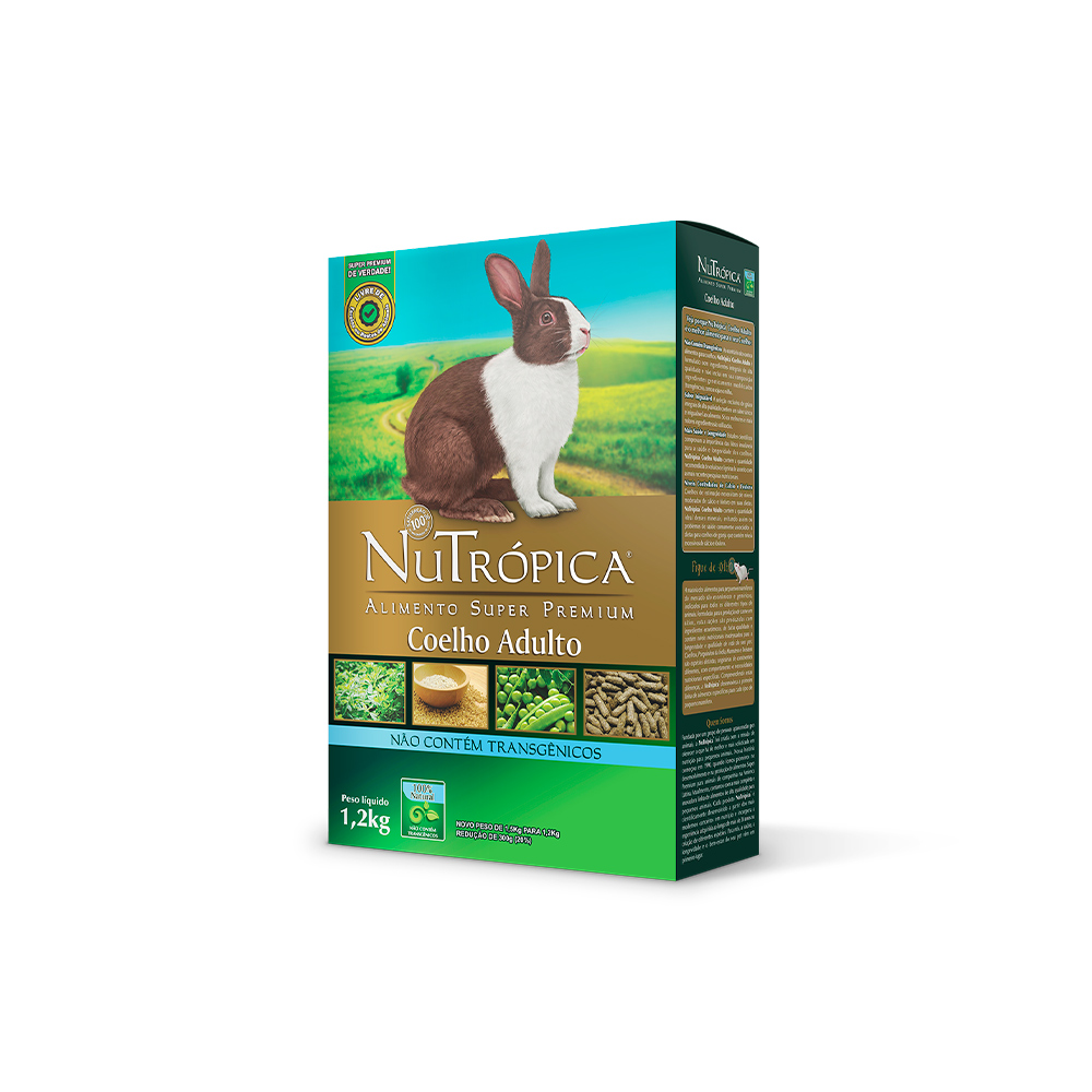 Alimento Nutrópica Coelho Adulto