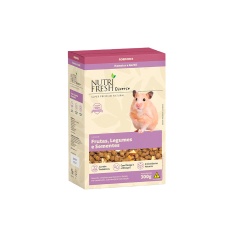 Alimento Nutrifresh Natural para Hamster e Gerbil Sabor Frutas, Legumes e Sementes 300 g