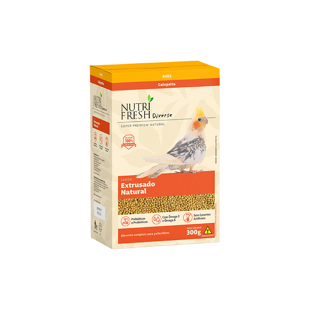 Alimento Extrusado Nutrifresh Natural para Calopsitas 300 g