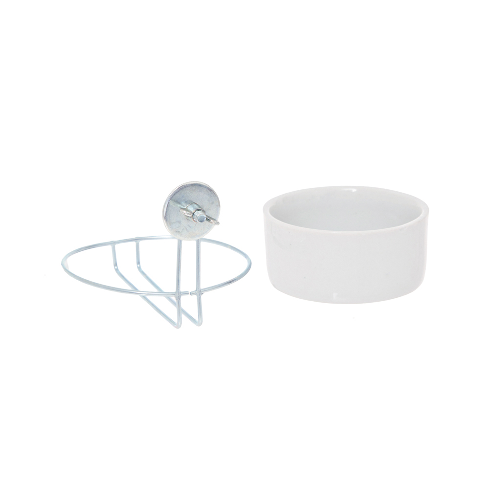 Comedouro com Suporte Kakatoo de Porcelana para Pássaros N4