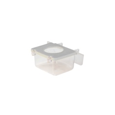 Comedouro Lateral InjetFour 1 Furo Branco para Pássaros 35 ml